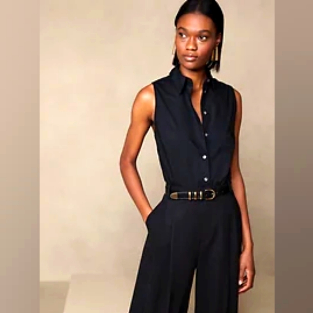 Banana Republic Riley Tailored Sleeveless Shirt